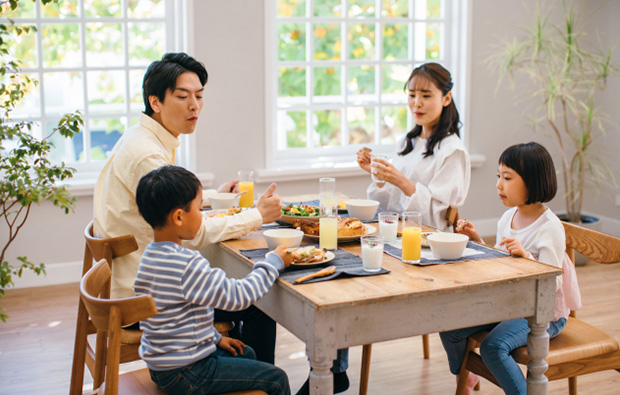 食事の時間を大切にする